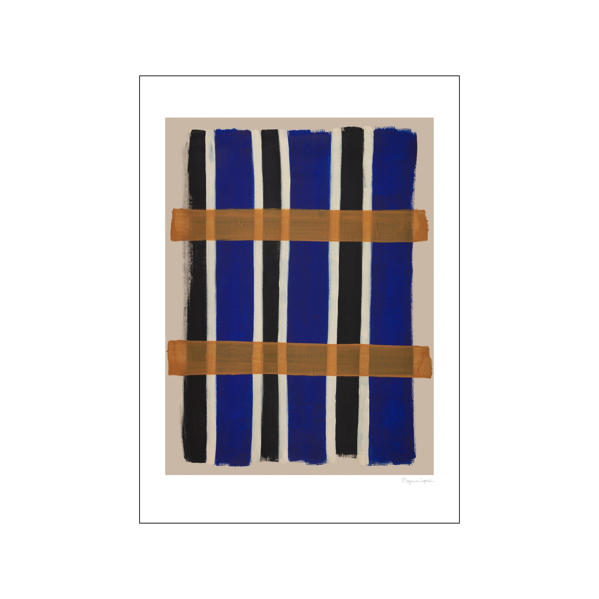 The Poster Club x Berit Mogensen Lopez Checkered plakat - 30x40 cm.